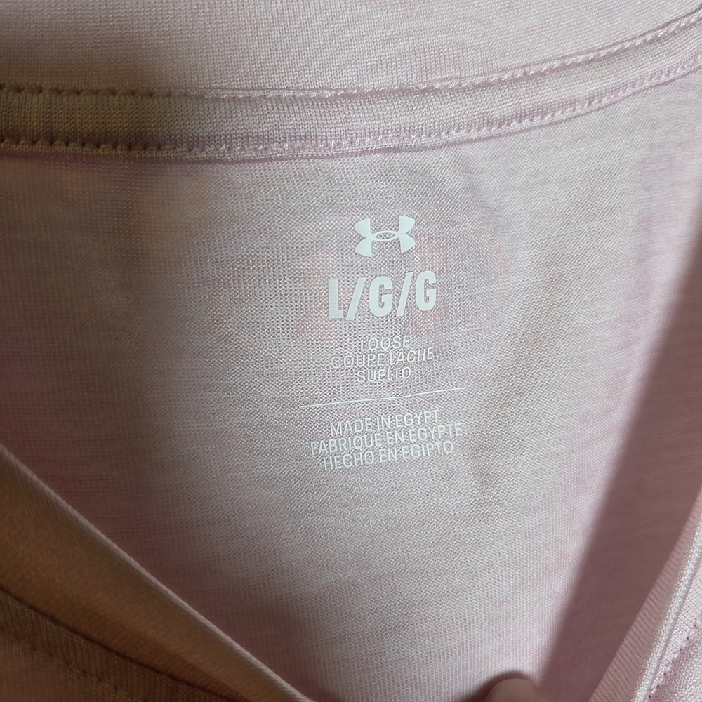Under Armour sz L loose fit tank top pink casual work out gym athletic womens - Picture 3 of 9